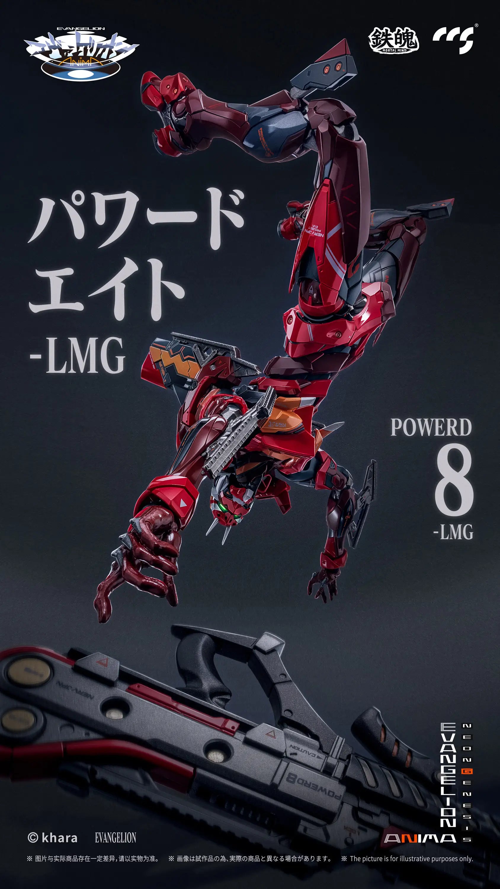 Evangelion Anima Mortal Mind Evangelion Unit-02 Type II Alloy Action Figure